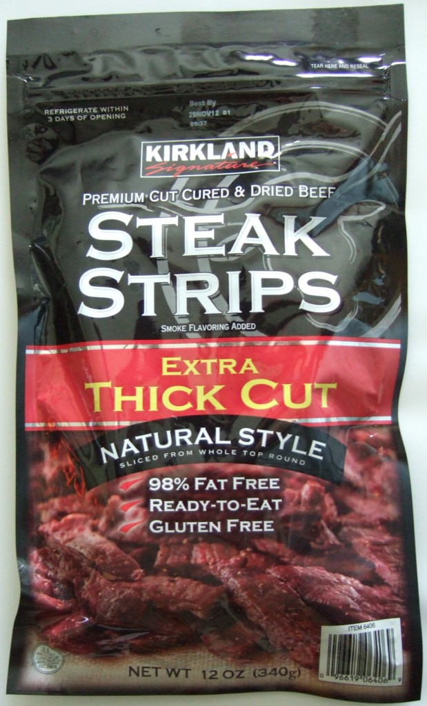 Review Kirkland Premium Beef Steak Strips (C+) Jerkyology
