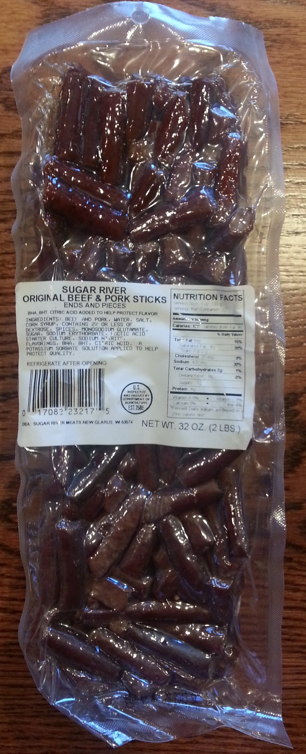 Sugar River Original Beef & Pork Sticks Ends and Pieces