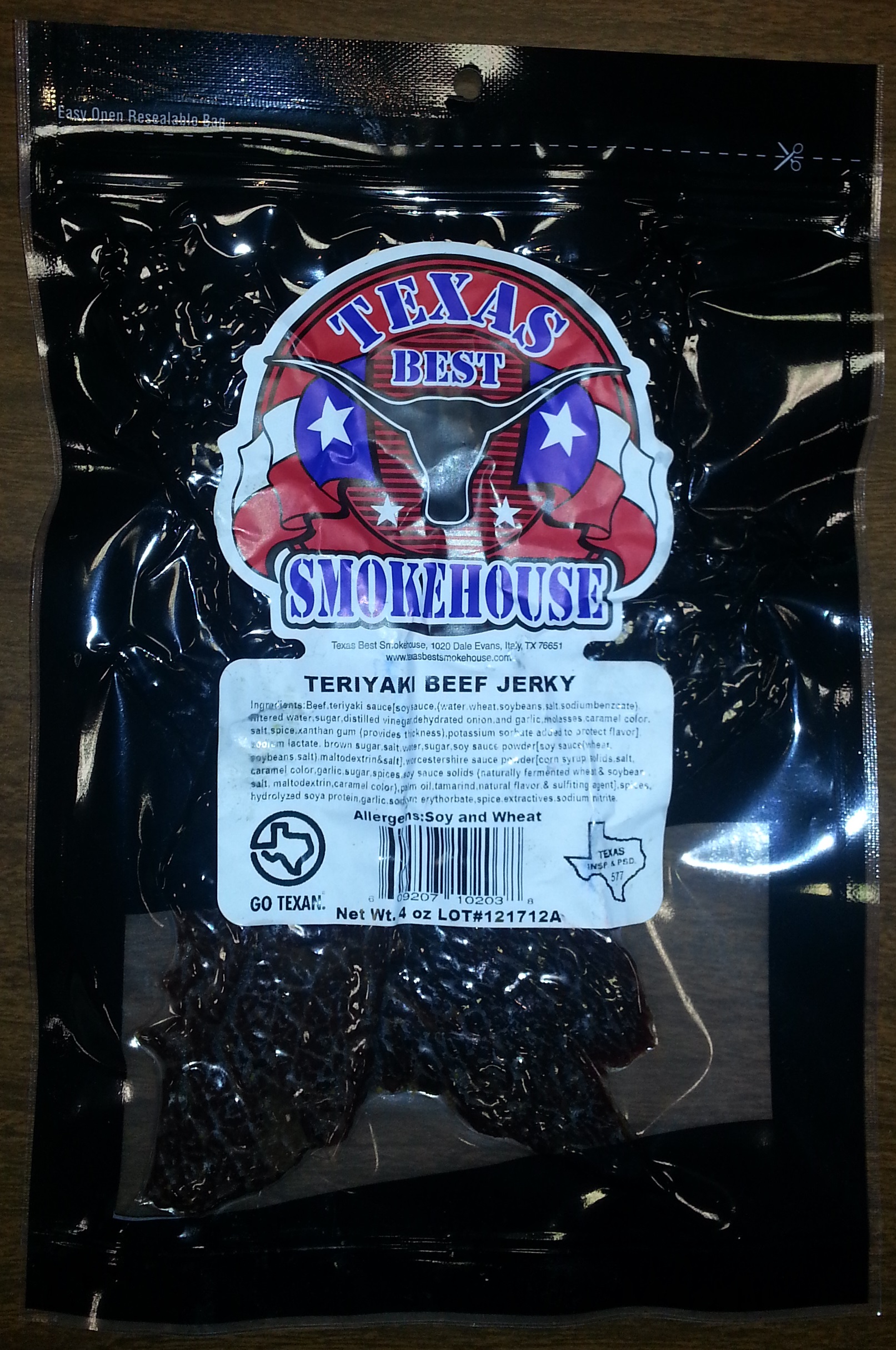 Texas Best Smokehouse Teriyaki Beef Jerky