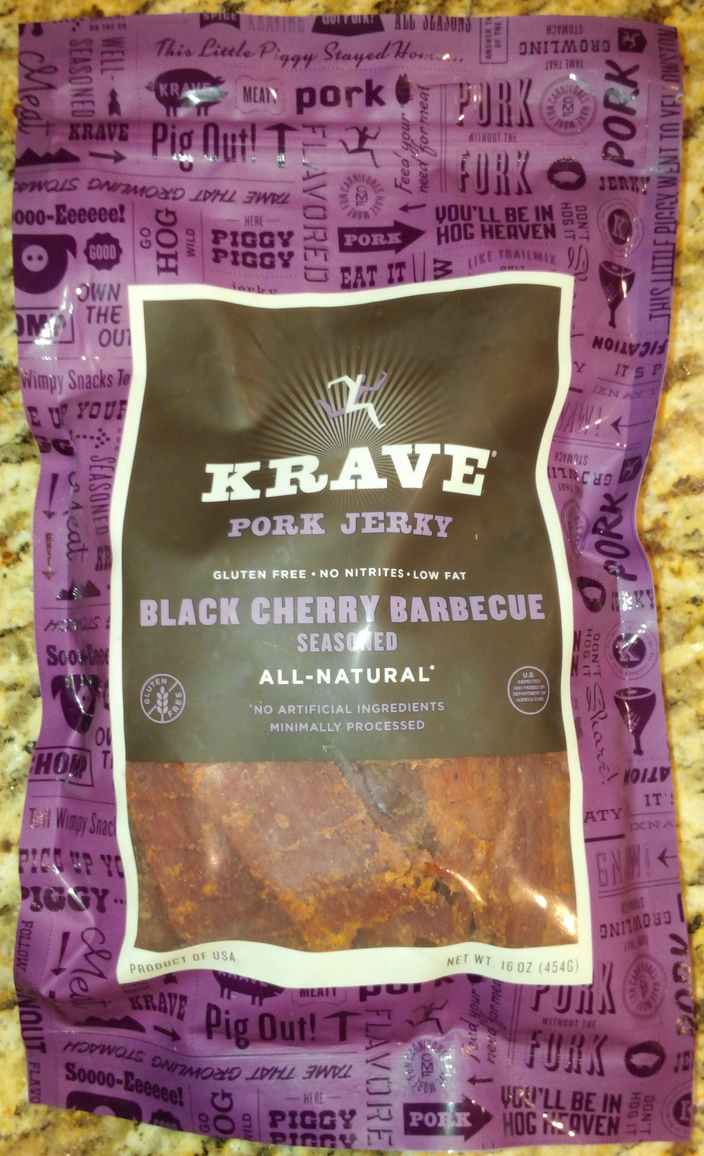 Krave Black Cherry Barbecue Pork Jerky